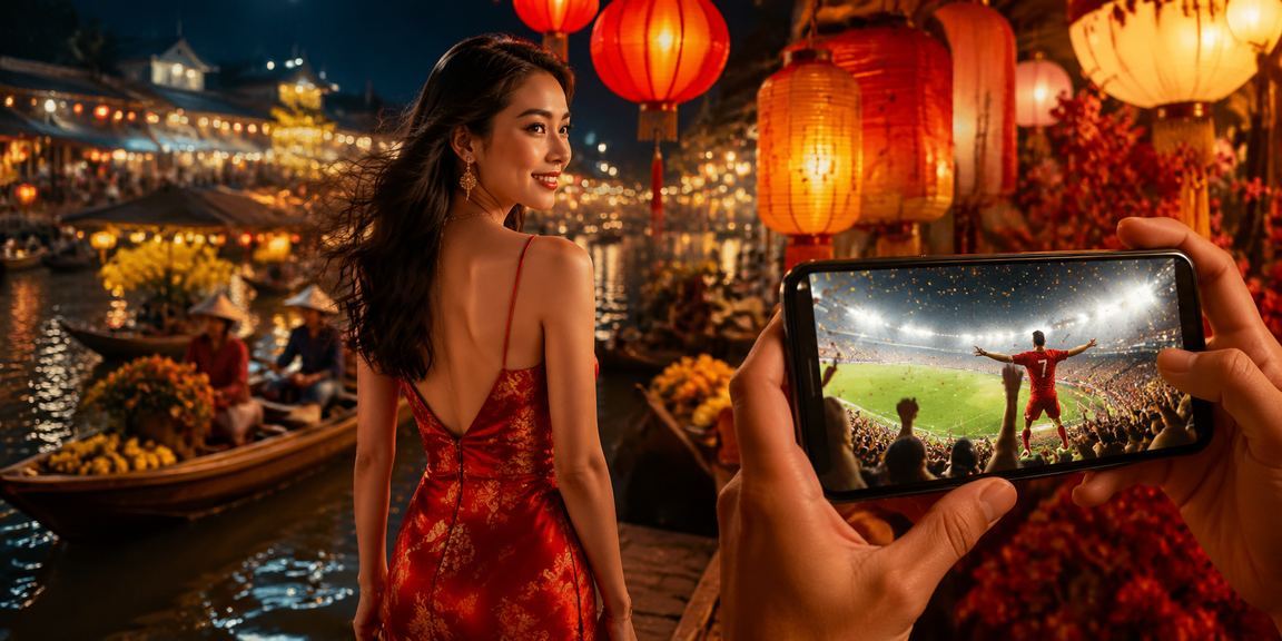 Người chơi tại chợ đêm Cần Thơ trải nghiệm casino trực tuyến trên điện thoại